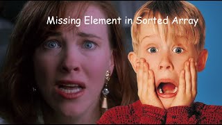 Missing Element in Sorted Array - LeetCode 1060 - Python - Binary Search
