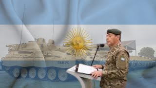 PALABRAS DEL JEFE DEL EJÉRCITO ARGENTINO C.PRESTI PRESENTACIÓN OFICIAL DEL TAM 2CA2 ARSENAL 601