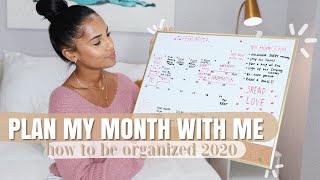 Plan My Month With Me: How To Stay Organized 2020