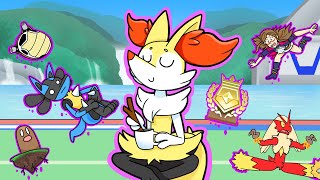 Basically Psychic Types in Pokken Tournament | Animation