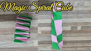 Magic Spiral Cube ll How To Make a Paper Magic Cubes Spiral ll Spiral Cube With Paper ll