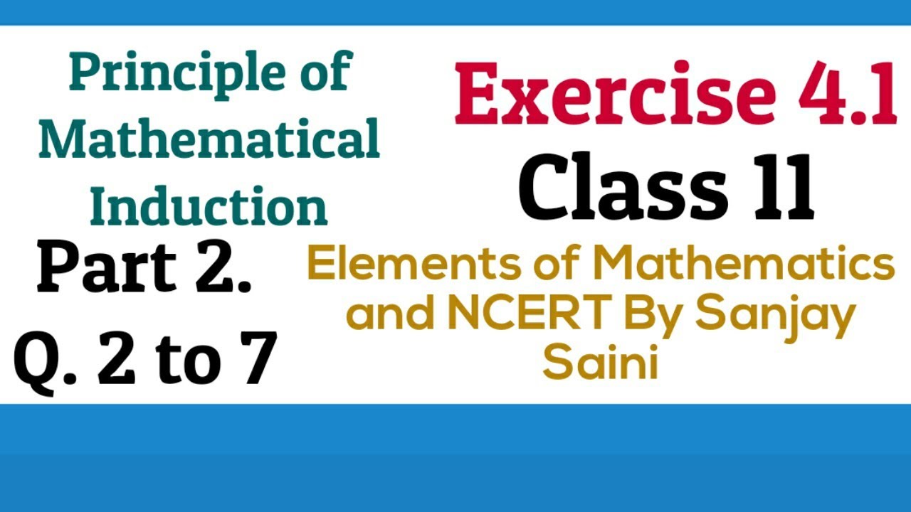 [PDF] Principle Of Mathematical Induction (PMI)|Exercise 4.1 |Class 11 ...