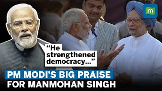 PM Modi Lauds Former PM Manmohan Singh In Rajya Sabha Farewell Speech | “The Way He Guided…”