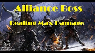 Alliance Boss: Dealing Max Damage