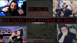 D2R CLIPS #38 - HC DEATHS,  HE JUST STARTED ANOTHER HOLY GRAIL, PERFECT ROLLS, CRAZY LUCK \u0026 MORE!