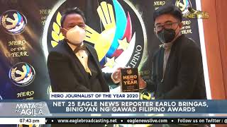 Net 25 Eagle News reporter Earlo Bringas ginawaran bilang ‘Hero Journalist of the Year 2020’