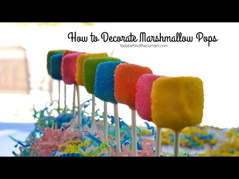 How to Decorate Marshmallow Pops: Dessert Recipe How to Decorate Marshmallow Pops: Dessert Recipe