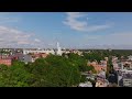 kaunas lithuania is showcased in an aerial view featuring christ s resurrection basilica amidst