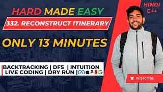 332. Reconstruct Itinerary | Google | Uber | Graphs | Intuition | Dry Run | Live Coding | DSA buddy