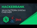 HackerRank JAVA | Pattern Syntax Checker