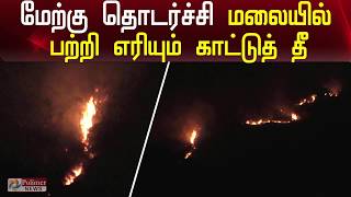 மேற்கு தொடர்ச்சி மலையில் பற்றி எரியும் காட்டுத்தீ