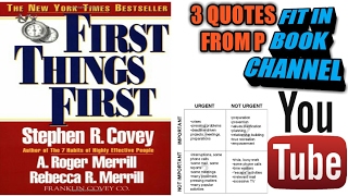 Motivation tips!FIRST THINGS FIRST BY STEPHEN R. COVEY