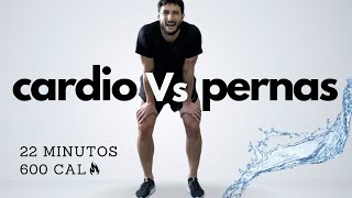 22 MIN de CARDIO HIIT vs PERNAS E GLÚTEOS | DESAFIO para queimar gordura e tornear pernas e glúteos