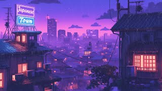 Retro Lofi Hip Hop Beats 💾 Nostalgic Vibes \u0026 1980s \u0026 90s Japanese Town Ambience 🌆 Lofi Rain Playlist