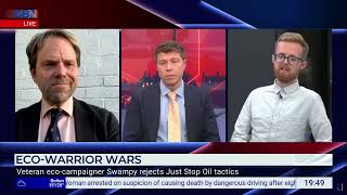 Sean Irish and Rupert Read talk with Patrick Christy | GB News | 6 July 2023 | Just Stop Oil