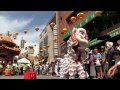 神戸南京町・中秋節2013 獅子舞「頭を噛んで～」lion dance 2013 09 22