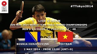 #TTokyo2014: Bosnia \u0026 Herzegovina - Vietnam