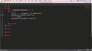 JavaScript Arrays delete and replace functions