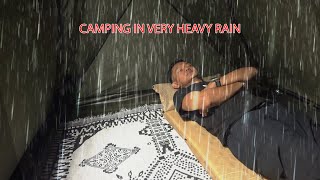 Solo Camping in Long Heavy Rain - 6 Days Camping in Heavy Rain