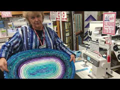 Fabric Garden Jelly Roll Rug Demo Fabric Garden Jelly Roll Rug Demo