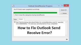 How to fix outlook send recieve error [Solved] #outlook  #send #recieve #working #disconnect #issues