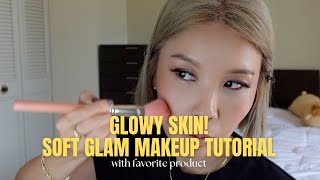 [CC]GRWM! KOREAN MAKEUP, GLOWY SKIN, SOFT GLAM MAKEUP TUTORIAL with MY FAVORITE PRODUCTS