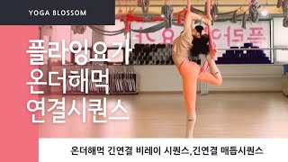 플라잉요가_온더해먹 긴연결 비레이시퀀스, 긴연결 매듭시퀀스#요가블라썸