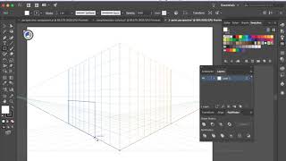 Adobe Illustrator - Using 2-point Perspective Grid