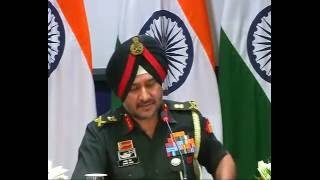 Press Conference by DGMO Lt. Gen Ranbir Singh on surgical strikes in Pok