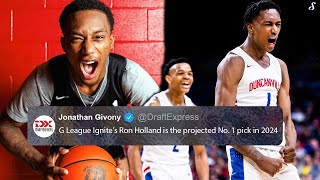 G League Ignite's Ron Holland Is The Projected No.1 Pick In The 2024 NBA Draft!