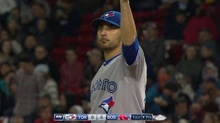 TOR@BOS: Estrada strikes out Holt to open the 7th