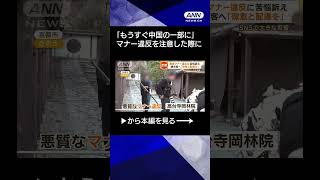 【ニュース】オーバーツーリズムの京都で違反行為横行　“逆ギレ”暴言に住職悲痛「敬意と配慮を」 #shorts