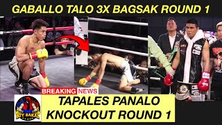 Breaking: Reymart Gaballo Talo 3X Bumagsak Round 1 | Marlon Tapales Panalo Knockout 3X Bumagsak