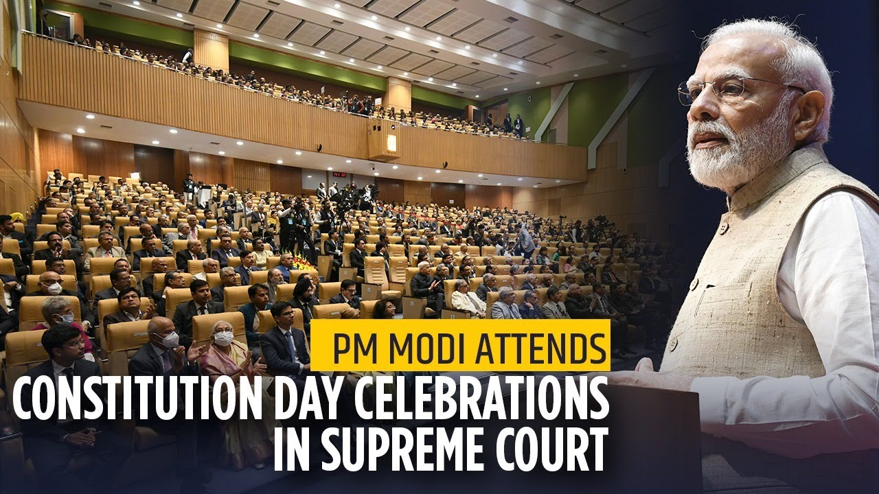 PM Modi Attends Constitution Day Celebrations In Supreme Court - YouTube