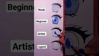 How to draw anime girl eyes #art #shorts #youtubeshorts #anime #drawing