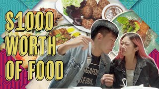 We Ate $1,000 Worth of Food In A Day!