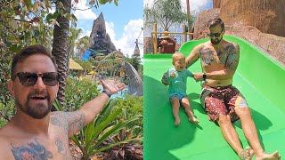 We're Finally Back At Volcano Bay!! | Toddler Splash Play Area Fun, Cabana Tour & Slide POVs!