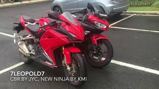 Komparasi Fisik CBR250RR dan New Ninja 250 - Gw Pikir CBR Lebih Gede, Ternyata ..