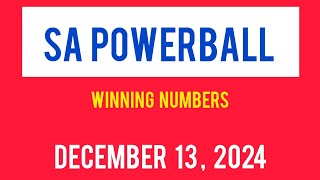 Sa Powerball Results Friday 13 December 2024 | Powerball Plus Result