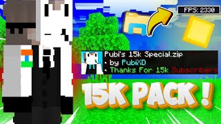 PubiXD 15K Subs Special Texture Pack | 1.21+ 🤩......@pubixd free💥