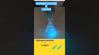 HYDROGEN PEROXIDE+LUMINOL REACTION