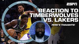 Kendrick Perkins' reaction to Timberwolves vs. Lakers: It was suppose to be UGLY! 🗣️ | NBA Today
