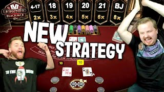 NEW BLACKJACK STRATEGY -- Split 10s! (Lightning Blackjack)