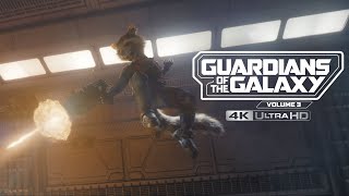 Guardians of the Galaxy vol 3 - I'm Done Runnin' Hallway Fight (4K HDR) | High-Def Digest