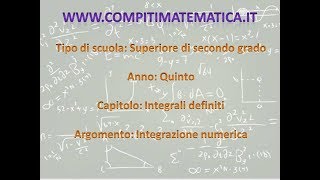 Lezione 282 Integrazione numerica