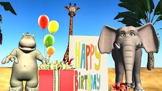 Funny Happy Birthday Song.  Animals sing Happy Birthday To You