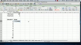 How to Input Random Samples in Excel : Advanced Microsoft Excel