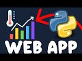 Build a Simple Python Web App with Streamlit | Interactive Temperature Dashboard