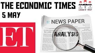 The Economic times News Analysis 5 may