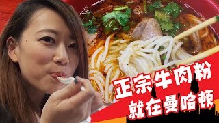 Chinese people actually go to this hole in the wall deli to get their beef noodle 纽约这家牛肉面确实有点好吃😋